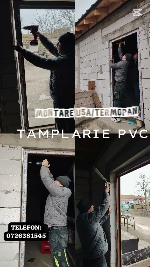 Lucrare montaj tâmplărie PVC Antem Star - video 1